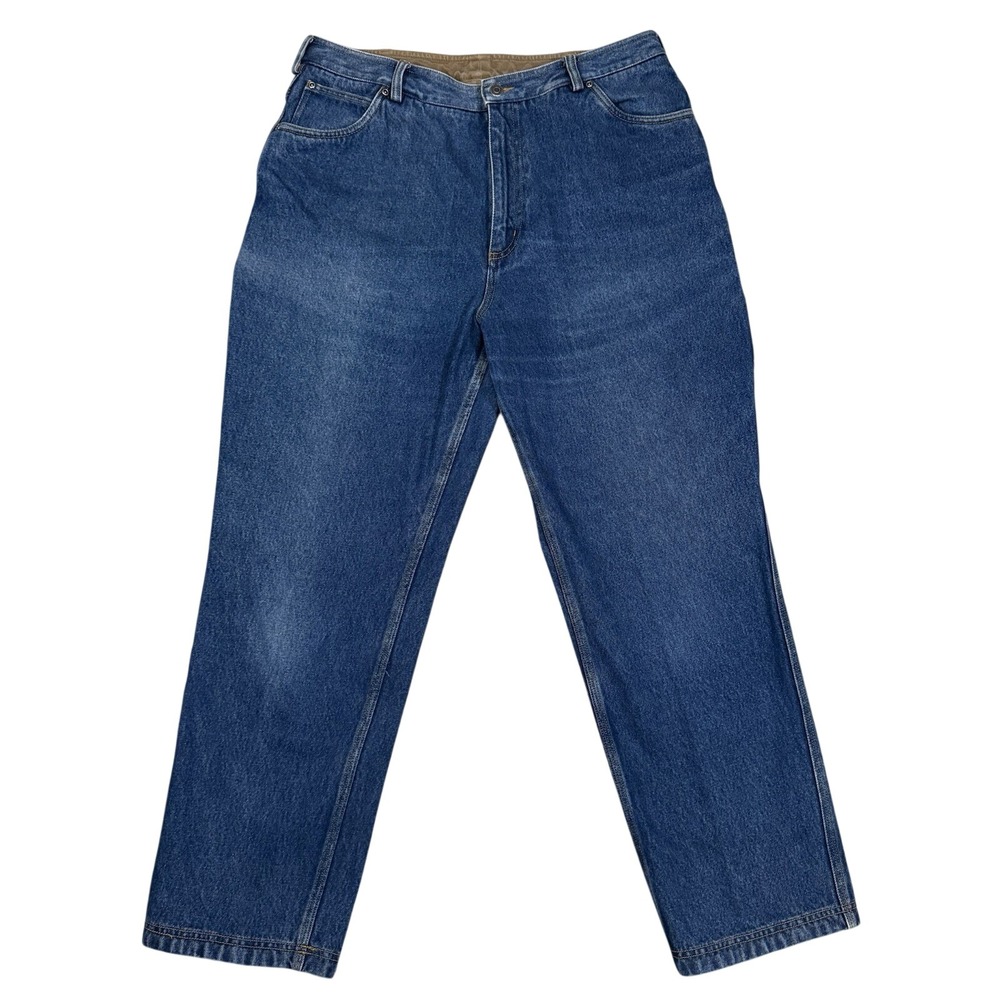 VTG Duluth Trading Co Jeans Men 36x31 Blue Ballroom Pants Stonewash Workwear